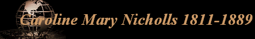 Caroline Mary Nicholls 1811-1889