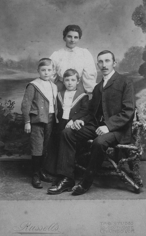 Emily and Edward Boxall with their two sons, Sidney and Arthur